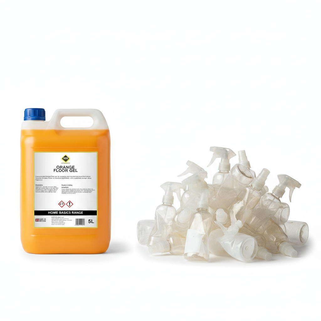 One 5L UHS jerry can replaces 130+ supermarket spray bottles